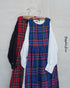 <販売開始 9月19日 金曜日 21:00 〜> INDIGO Tartan Apron Dress / Red・Blue